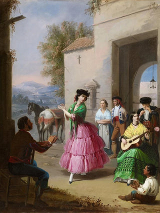 Manuel Cabral Aguado Bejarano - Cheering at the Gates of the Farm.webp