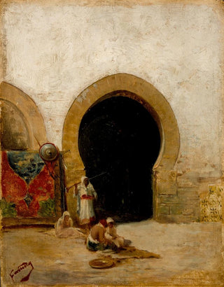 Mariano Fortuny Marsal - At the Gate of the Seraglio.webp