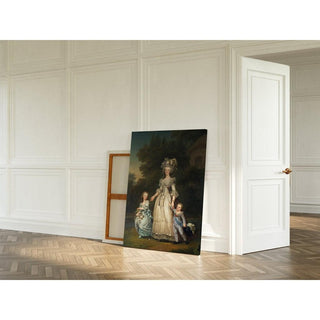 Marie Antoinette et ses enfants au Trianon d'Adolf Ulrik Wertmüller | Reproduction Tableau Décoration murale affiche copie