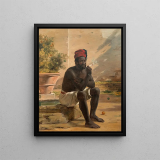 Martinus Rrbye - A Sitting Nubian Rome.webp