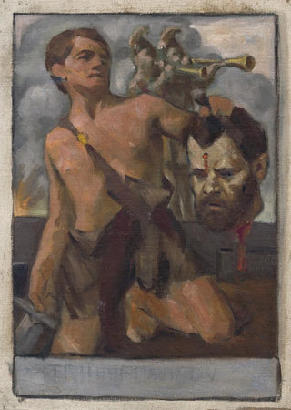 Milan Thomka Mitrovsk - Study of Composition with Biblical Scene.webp