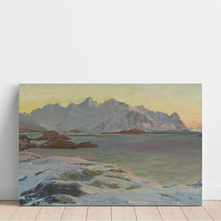 Montagnes. Étude du nord de la Norvège - Anna Boberg | Reproduction Tableau Décoration murale affiche copie