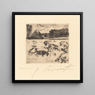 Moutons paissant - Lovis Corinth