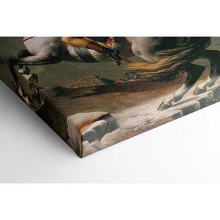 Napoléon franchissant le Grand-Saint-Bernard de Jacques-Louis David | Reproduction Tableau Décoration murale affiche copie