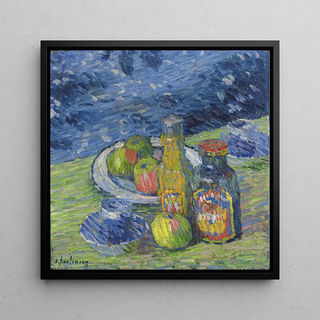 Nature morte avec bouteilles et fruits - Alexej von Jawlensky