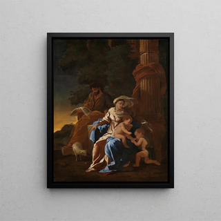 Nicolas Poussin - Die Heilige Familie mit dem Johannesknaben.webp