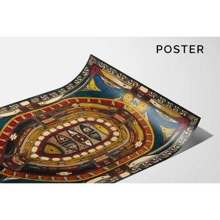 Noga-Ei ; C'est le plus grand village du monde ; Villerville - Adolf Wölfli | Reproduction Tableau Décoration murale affiche copie