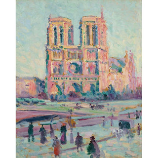 Notre-Dame de Paris - Maximilien Luce | Reproduction Tableau Décoration murale affiche copie