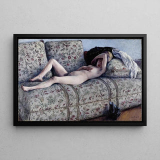 Nu sur un canapé - Gustave Caillebotte | Reproduction Tableau Décoration murale affiche copie