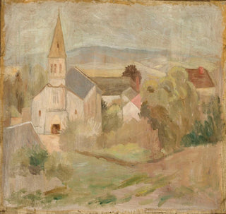 Tadeusz Makowski - Pejza z kocikiem La Comelle.webp