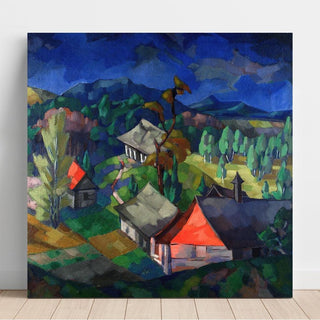 Paysage de Saadjärv - Konrad Mägi | Reproduction Tableau Décoration murale affiche copie