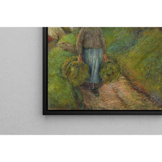 Paysanne portant deux bottes de foin - Camille Pissarro | Reproduction Tableau Décoration murale affiche copie