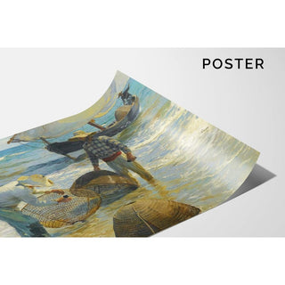 Pêcheurs valenciens - Joaquín Sorolla | Reproduction Tableau Décoration murale affiche copie