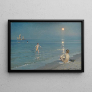 Peder Severin Kryer - Boys Bathing at Skagen Summer Evening.webp