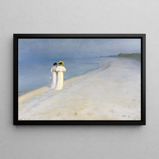 Peder Severin Kryer - Summer Evening on the Souther Beach.webp