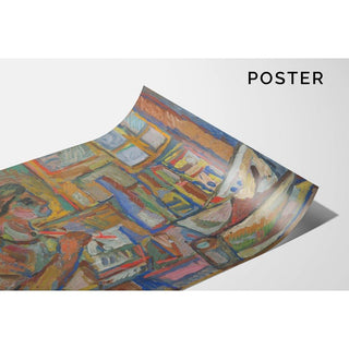 Peintre dans l'atelier - Sasza Blonder | Reproduction Tableau Décoration murale affiche copie