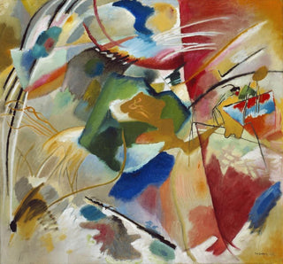 Peinture avec centre vert - Wassily Kandinsky