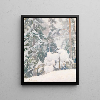 Pekka Halonen - Winter landscape.webp