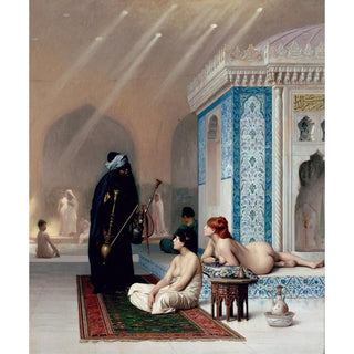 Piscine dans un harem - Jean-Léon Gérôme | Reproduction Tableau Décoration murale affiche copie