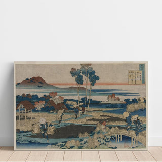 Poème de l'empereur Tenchi - Katsushika Hokusai | Reproduction Tableau Décoration murale affiche copie