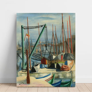 Port de Marseille - Moïse Kisling | Reproduction Tableau Décoration murale affiche copie