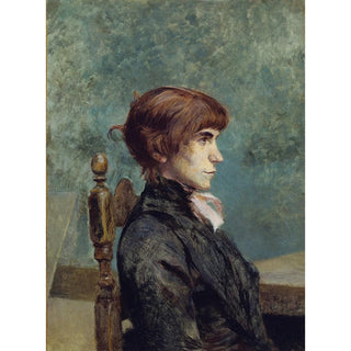 Portrait de Jeanne Wenz - Henri de Toulouse-Lautrec | Reproduction Tableau Décoration murale affiche copie