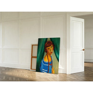 Portrait de Marguerite Gros, sœur de Mme Renée Kisling - Moïse Kisling | Reproduction Tableau Décoration murale affiche copie