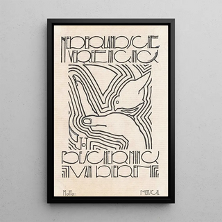 Reijer Stolk - Ontwerp voor vignet voor Nederlandsche Vereeniging tot Bescherming van Dieren.webp