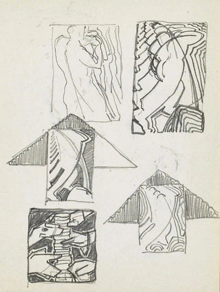 Reijer Stolk - Studieblad onder andere met figuren en dierenkoppen.webp