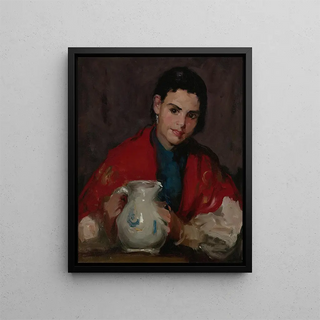 Robert Henri - Segovia Girl Holding Pitcher.webp