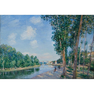 Saint-Mammès, June Sunshine - Alfred Sisley | Reproduction Tableau Décoration murale affiche copie