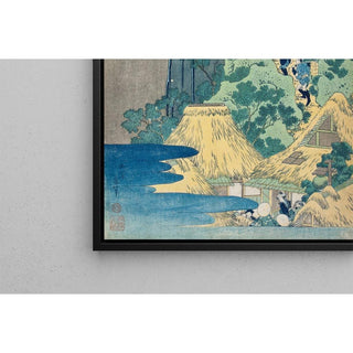 Sanctuaire Kannon aux chutes de Kiyo, Sakanoshita, Tōkaidō - Katsushika Hokusai | Reproduction Tableau Décoration murale affiche copie