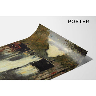 Scène de rue à Berlin avec des taxis tirés par des chevaux - Lesser Ury | Reproduction Tableau Décoration murale affiche copie