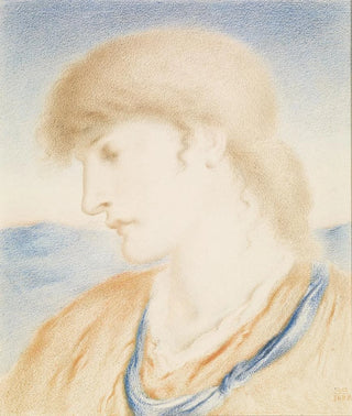 Simeon Solomon - Study of a Head.webp