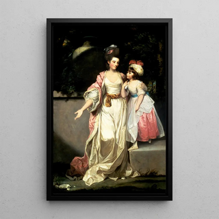 Sir Joshua Reynolds - Portrait of Mrs Jelf Powis and her Daughter.webp
