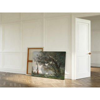 Souvenir de Mortefontaine de Jean-Baptiste-Camille Corot | Reproduction Tableau Décoration murale affiche copie