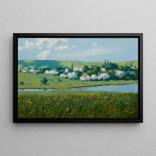 Stanisaw Witkiewicz - Spring Landscape with a Pond.webp