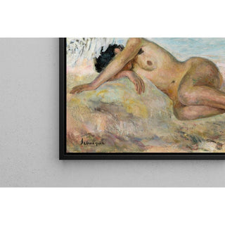 Sur la Plage - Henri Lebasque | Reproduction Tableau Décoration murale affiche copie