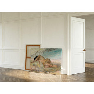 Sur la Plage - Henri Lebasque | Reproduction Tableau Décoration murale affiche copie