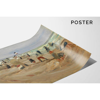 Sur la plage de Noordwijk - Max Liebermann | Reproduction Tableau Décoration murale affiche copie