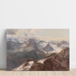 Sylvretta depuis le Grossen Maderer - Edward Theodore Compton | Reproduction Tableau Décoration murale affiche copie