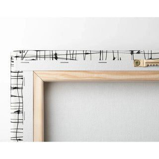 Tableau Design Noir et Blanc – Lignes Éthérées | Affiche Abstraite Graphique Moderne | Poster Minimaliste Élégant pour Intérieur Contemporain