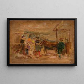 Tadeusz Makowski - Figural scene with donkeys.webp