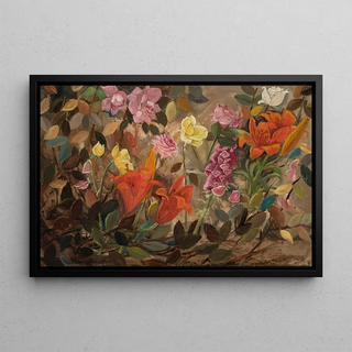 Tadeusz Makowski - Flowers in a garden.webp