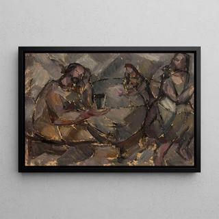 Tadeusz Makowski - In a wine bar.webp