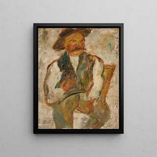 Tadeusz Makowski - Study of a peasant in a hat.webp