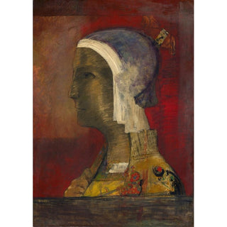 Tête symbolique - Odilon Redon | Reproduction Tableau Décoration murale affiche copie