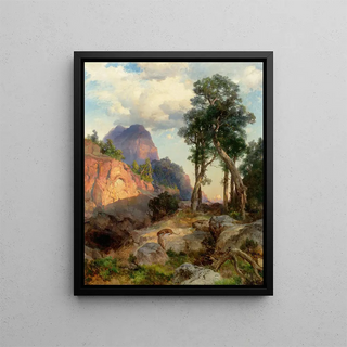 Thomas Moran - Mountain Lion in Grand Canyon Lair of the Mountain Lion.webp