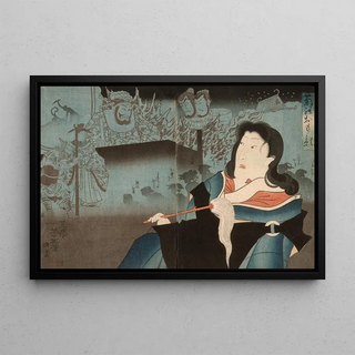 Tsukioka Yoshitoshi - A Memorial Portrait of Onoe Kikugor IV.webp