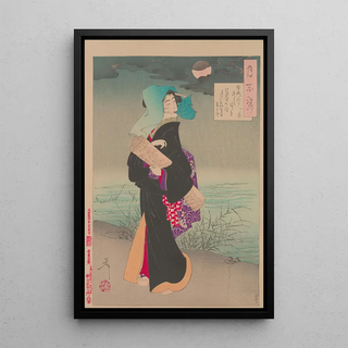 Tsukioka Yoshitoshi - Streetwalker by moonlight.webp